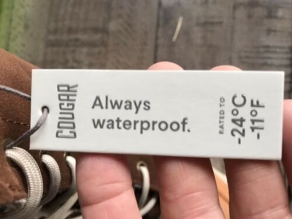 New Cougar Donato Plush Lined Lace Mid Boot Black Leather Suede size 8 - Picture 12 of 12